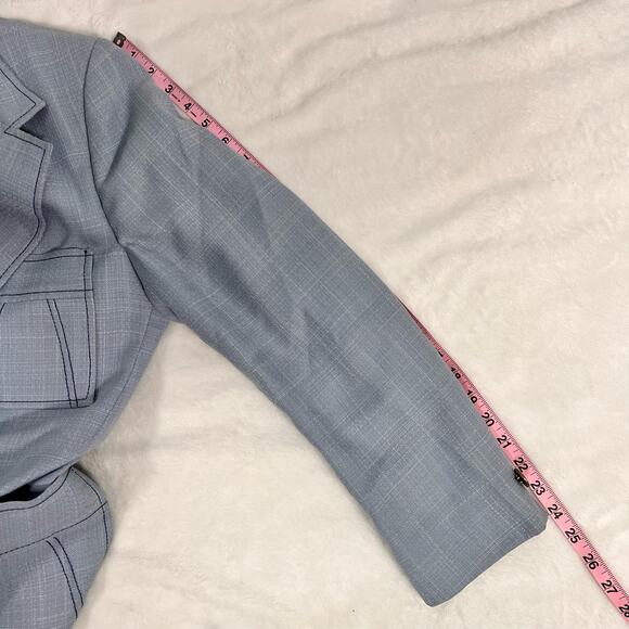 Vintage 70’s Ratner Powder Sky Blue Disco Sport Coat Mod Jacket Blazer - Picture 9 of 9
